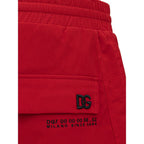 Rote Polyamid-Sporthose
