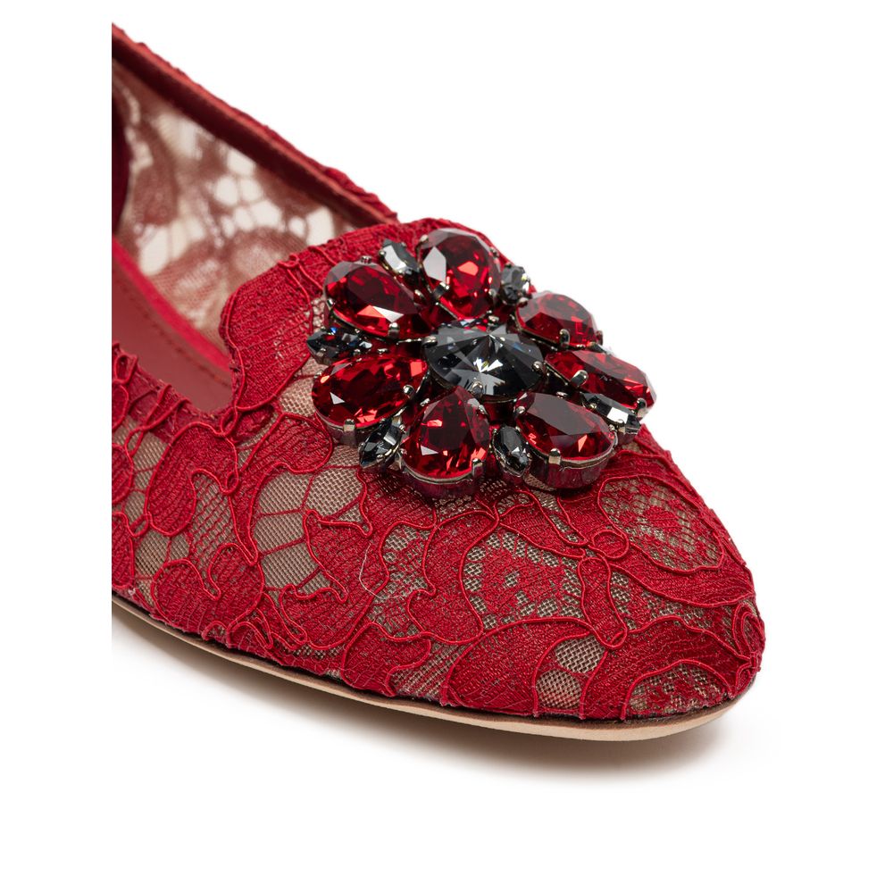 Ballerine rosse in viscosa