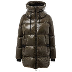 Grüner Polyamid-Parka