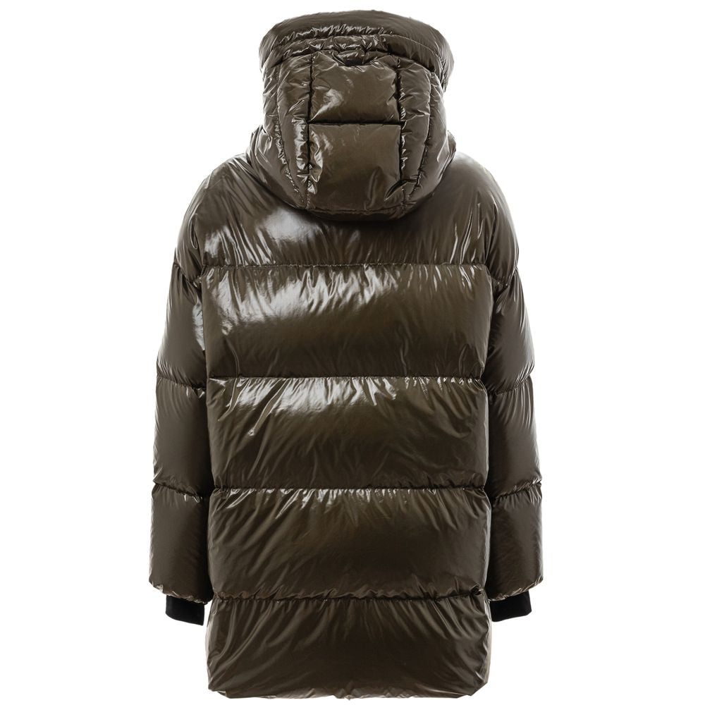 Grüner Polyamid-Parka