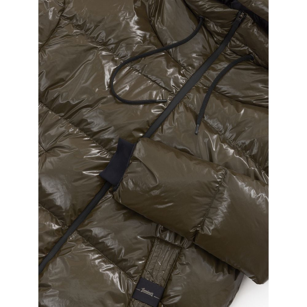 Grüner Polyamid-Parka