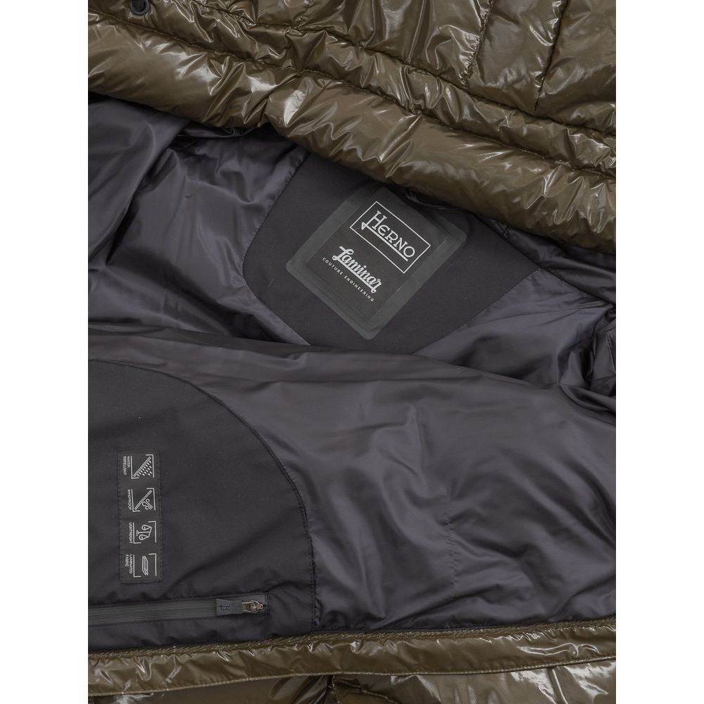 Grüner Polyamid-Parka