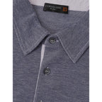 Blaues Polohemd aus Baumwolle