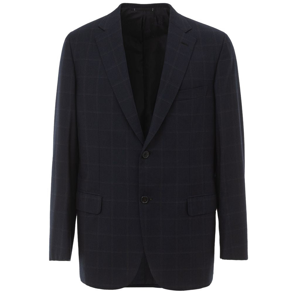 Blauer Blazer aus Wolle