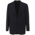 Blauer Blazer aus Wolle