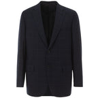 Blauer Blazer aus Wolle
