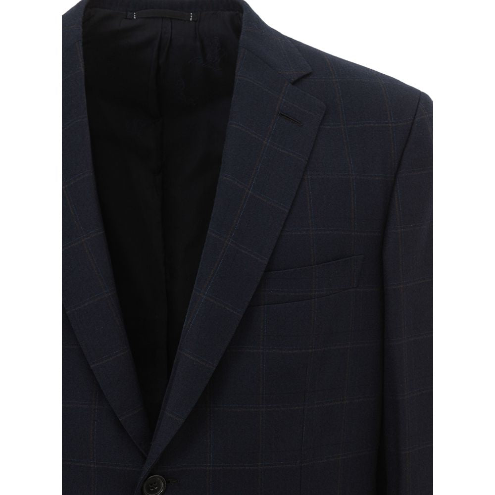 Blauer Blazer aus Wolle