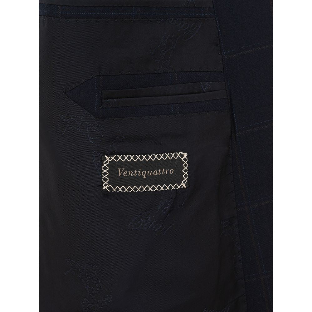 Blauer Blazer aus Wolle