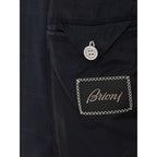 Blauer Blazer aus Wolle