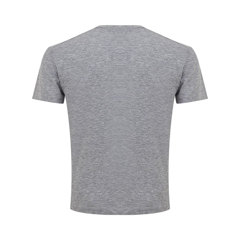 Graues Baumwoll-T-Shirt