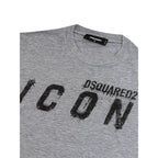 Graues Baumwoll-T-Shirt