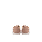 Pink Leather Low Top Sneakers