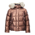 Pink Polyester Full-Length Jacket