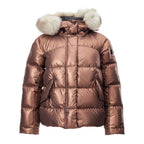 Pink Polyester Full-Length Jacket