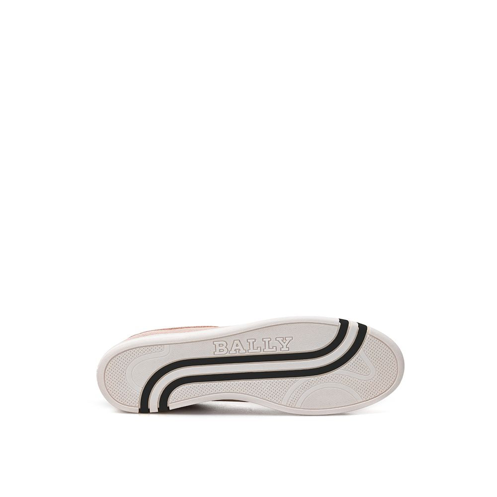 Rosa Leder-Low-Top-Sneaker