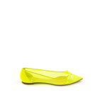 Gelbe Mesh-Ballerinas