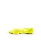 Gelbe Mesh-Ballerinas