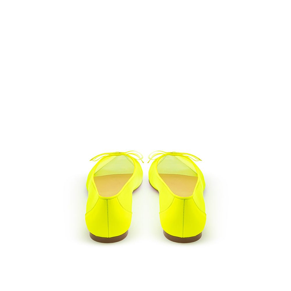 Gelbe Mesh-Ballerinas