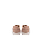 Pink Leather Low Top Sneakers