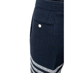 Blue Marabou Casual Pants