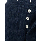 Blue Marabou Casual Pants