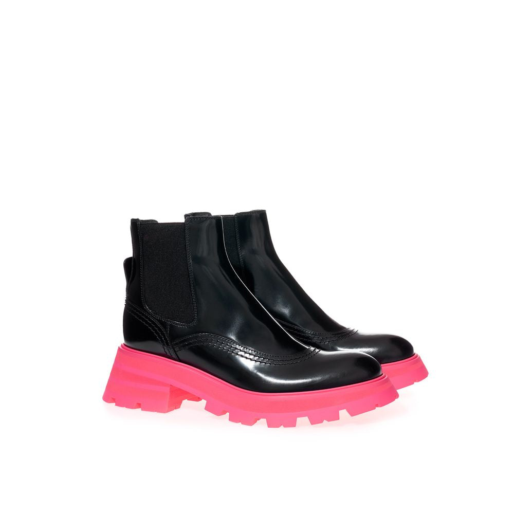 Schwarze Chelsea Boots aus Leder