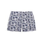 White Polyester Swim Shorts
