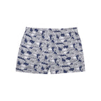 White Polyester Swim Shorts