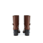Brown Leather Ankle Boots