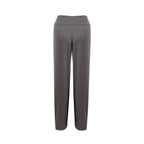 Freizeithose aus grauer Wolle
