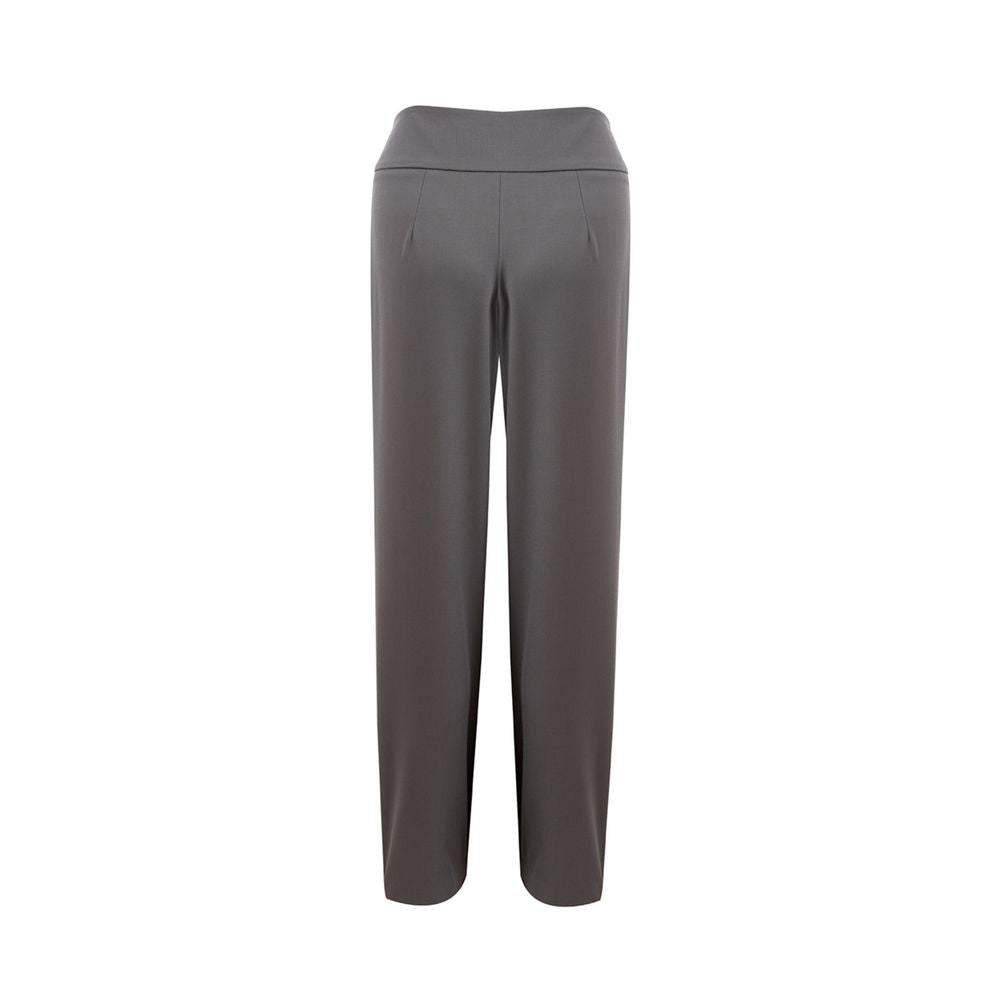 Freizeithose aus grauer Wolle