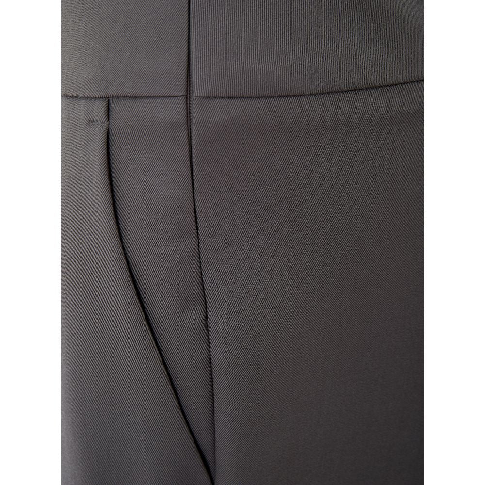 Freizeithose aus grauer Wolle