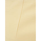 Yellow Viscose Midi Skirt