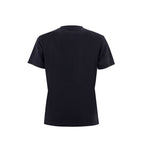 Schwarzes Baumwoll-T-Shirt