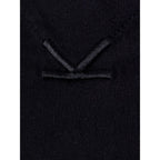 Schwarzes Baumwoll-T-Shirt