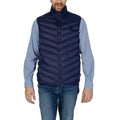 Blaue ärmellose Jacke aus Polyamid