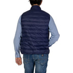 Blaue ärmellose Jacke aus Polyamid