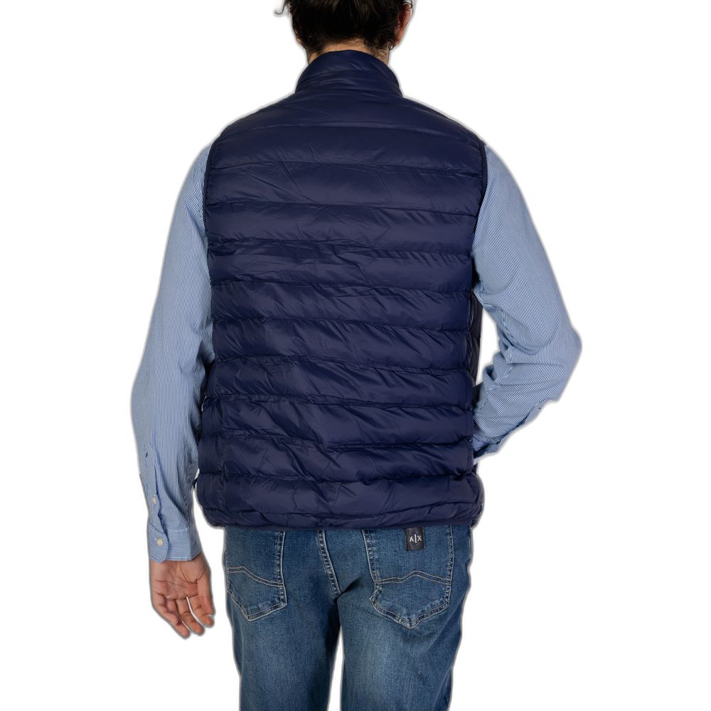 Blaue ärmellose Jacke aus Polyamid