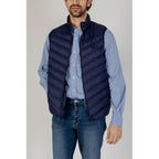 Blaue ärmellose Jacke aus Polyamid