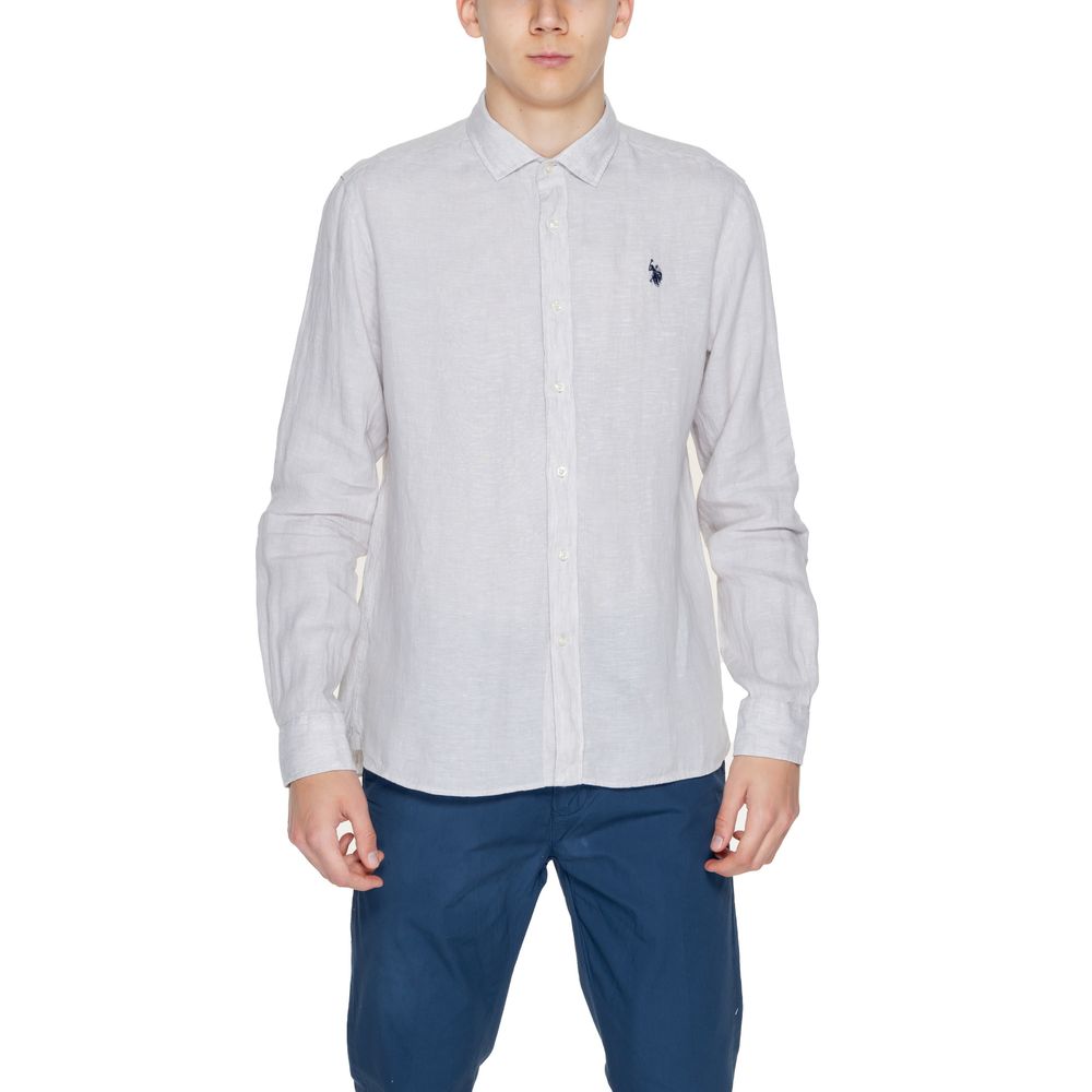 Camicia Elegante in Lino Beige
