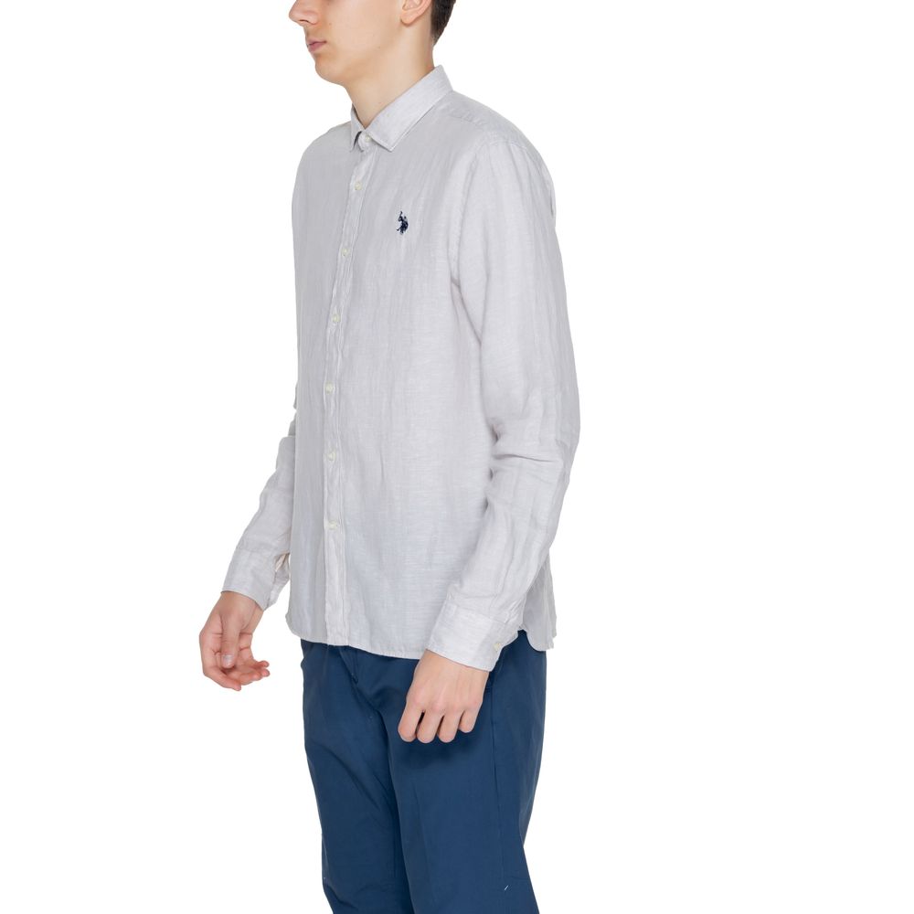 Camicia Elegante in Lino Beige