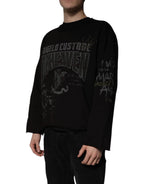 Schwarzer DG Heaven Pullover mit Rundhalsausschnitt