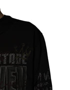 Schwarzer DG Heaven Pullover mit Rundhalsausschnitt
