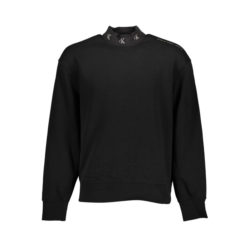 Black Cotton Men's Sweatshirt