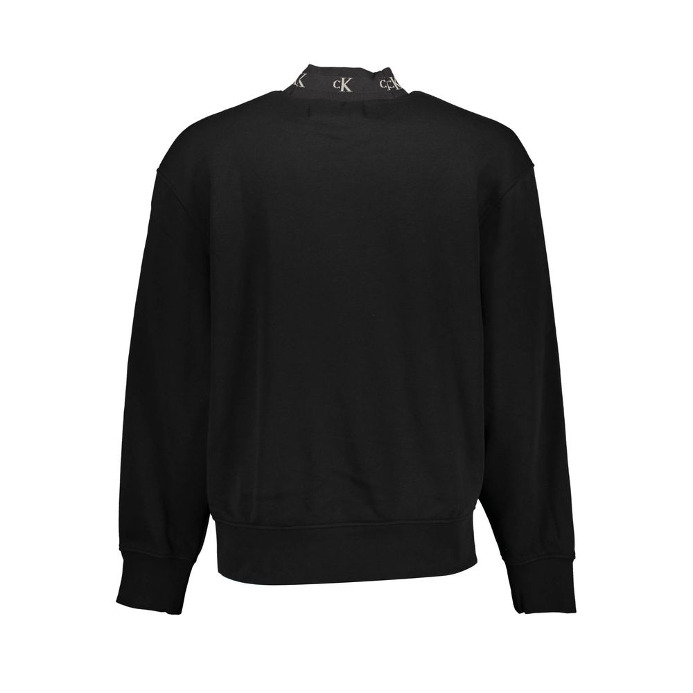 Black Cotton Men's Sweatshirt