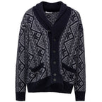 Bicolor Cashmere Cardigan
