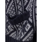 Bicolor Cashmere Cardigan
