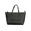 Black Polyurethane Women Handbag