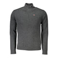 Grauer Herrenpullover aus Stoff