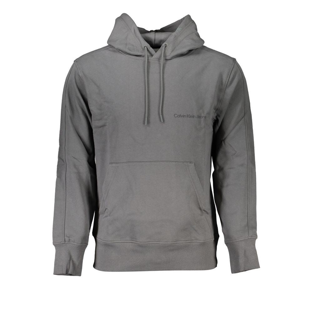 Eleganter grauer Kapuzenpullover